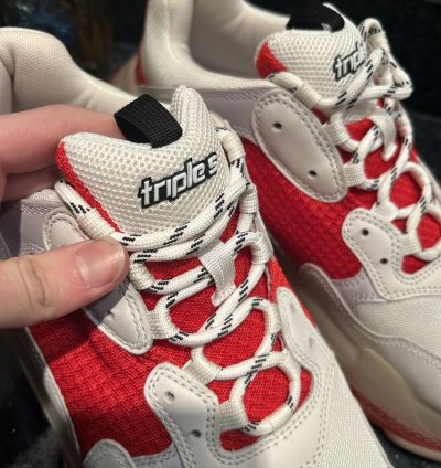New Balenciaga Triple Red White Size 46 13us