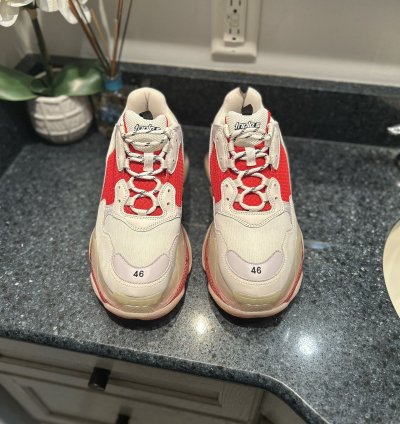 New Balenciaga Triple Red White Size 46 13us
