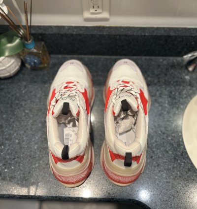 New Balenciaga Triple Red White Size 46 13us