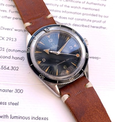 Omega Seamaster 300 Vintage Ref 2913-3 Diver Broad Arrow Lollipop Ck 2913 Extract Automatik 2913