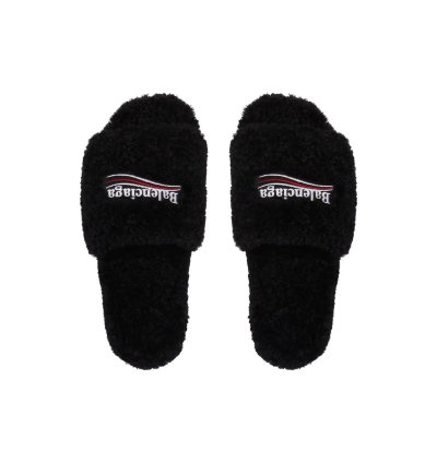 O1bcso1str1124 Furry Slides Towel In Black