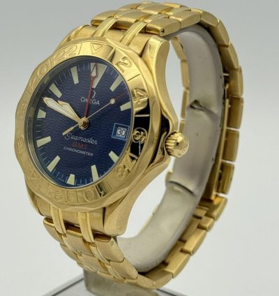 Omega Seamaster 41 Gmt Herren Uhr 26348093 Full Set 18k 750 Massiv Gold