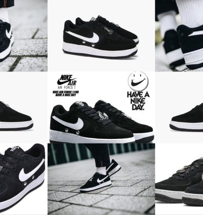 Air Force 1 Low Top Have Nike Day Gs Lv8 Black Sneakers Shoes