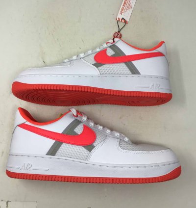Air Force 1 Low Transparent White Crimson