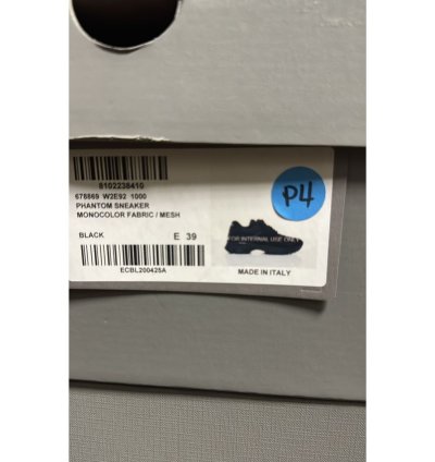 O1rshd1 Monocolor Fabric Mesh Phantom Sneaker In Black