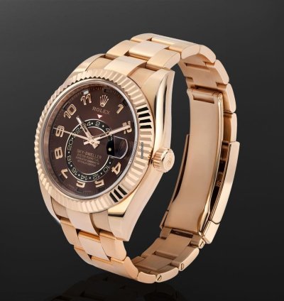 Rolex Sky-dweller 326935 18k Rose Gold Chocolate Arabic Dial 42 Mm