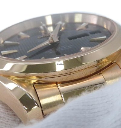 Omega Seamaster Aqua Terra 150m 38 5mm K18 Red Gold Gray Dial