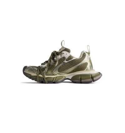 O1srvl11e0325 3xl Sneaker In Dark Green Light Beige