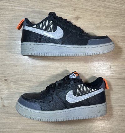 Air Force 1 Lv8 2 Gs Under Construction - Black Size 1 5y