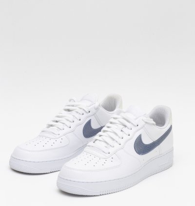 Air Force 1 Lv8 Blue Snakeskin Pony Hair