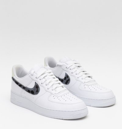 Air Force 1 Lv8 Blue Snakeskin Pony Hair
