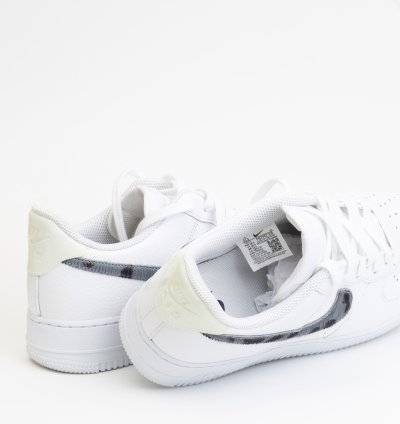 Air Force 1 Lv8 Blue Snakeskin Pony Hair