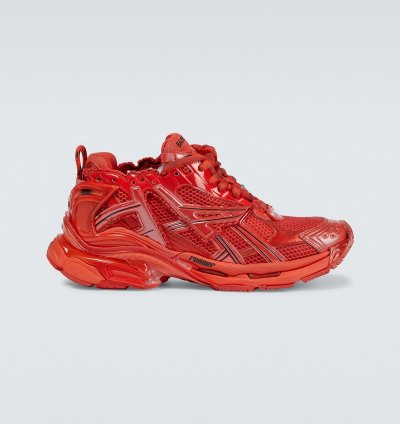 O1w1db11123 Caged Mesh Runner Sneakers In Red