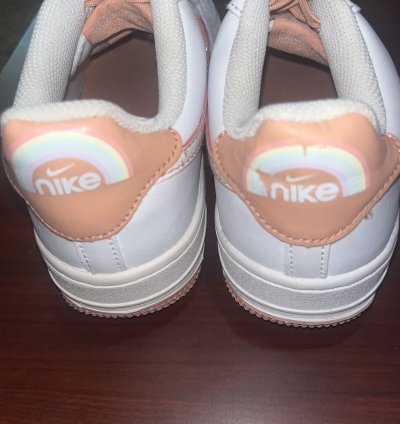 Air Force 1 Lv8 Gs White Light Madder Root Speckled