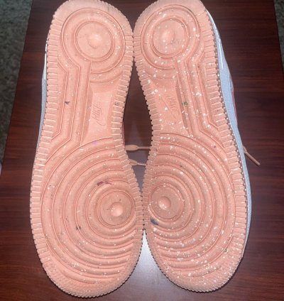Air Force 1 Lv8 Gs White Light Madder Root Speckled