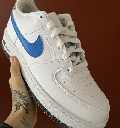 Air Force 1 Lv8 Next Nature Crater White Light Photo Blue