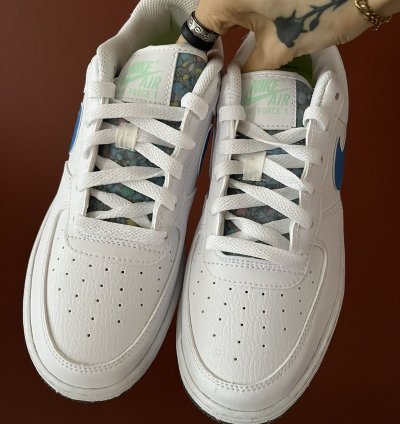 Air Force 1 Lv8 Next Nature Crater White Light Photo Blue
