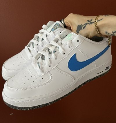 Air Force 1 Lv8 Next Nature Crater White Light Photo Blue