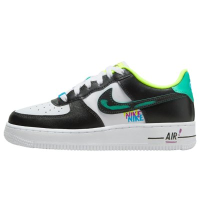 Air Force 1 Lv8 White Black-laser Blue-volt Dx3349-100