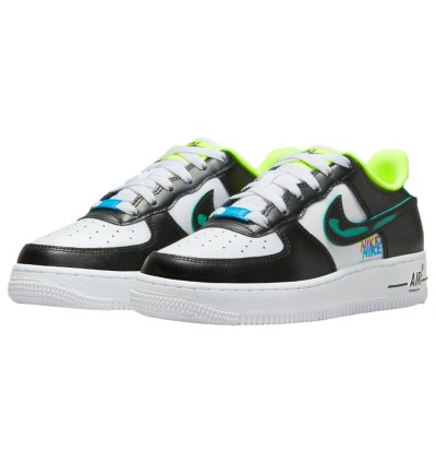 Air Force 1 Lv8 White Black-laser Blue-volt Dx3349-100