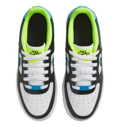 Air Force 1 Lv8 White Black-laser Blue-volt Dx3349-100