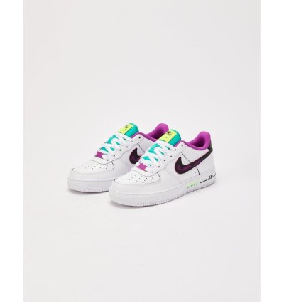 Air Force 1 Lv8 White Black-vivid Purple Dx3933-100