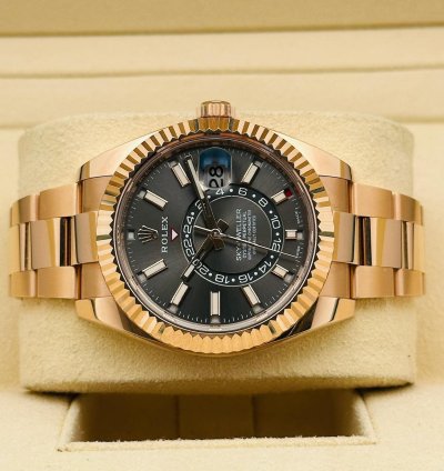 Rolex Sky-dweller 326935 Rose Gold Grey Dial