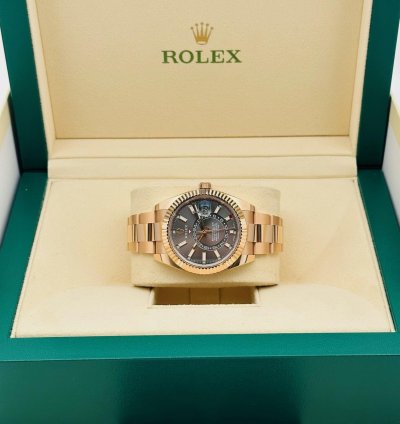 Rolex Sky-dweller 326935 Rose Gold Grey Dial