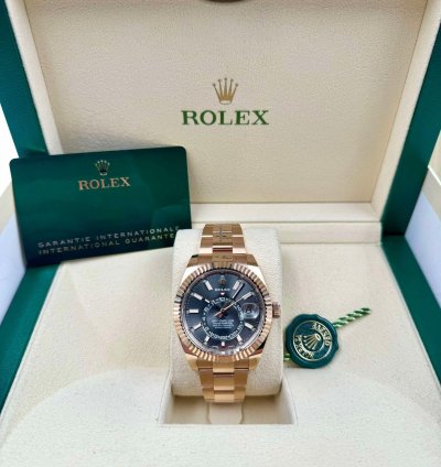 Rolex Sky-dweller 326935 Rose Gold Rhodium Dial Unworn 2023
