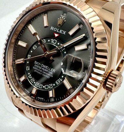 Rolex Sky-dweller 326935 Rose Gold Rhodium Dial Unworn 2023