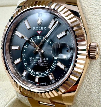 Rolex Sky-dweller 326935 Rose Gold Rhodium Dial Unworn 2023