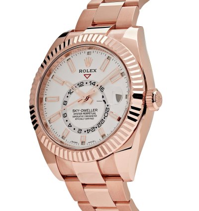 Rolex Sky-dweller 326935 Rose Gold White Dial
