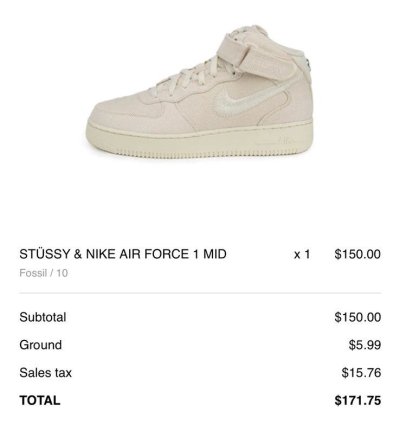 Air Force 1 Mid Fossil 2022