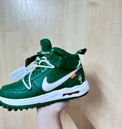 Air Force 1 Mid Nike Off White Pine Green