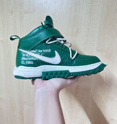 Air Force 1 Mid Nike Off White Pine Green