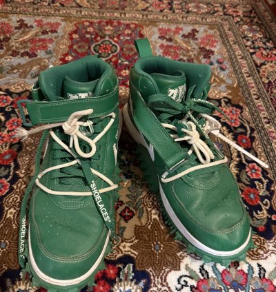 Air Force 1 Mid Off White Pine Green