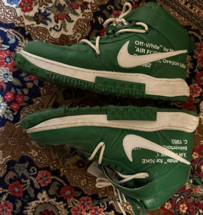 Air Force 1 Mid Off White Pine Green