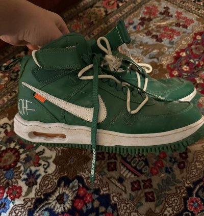 Air Force 1 Mid Off White Pine Green