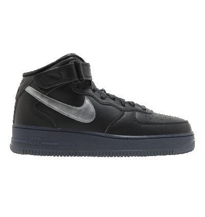Air Force 1 Mid Premium Black Metallic Silver