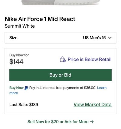 Air Force 1 Mid React