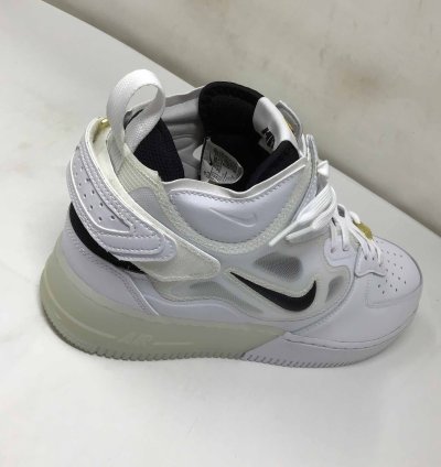 Air Force 1 Mid React 40th Anniversary - White Black