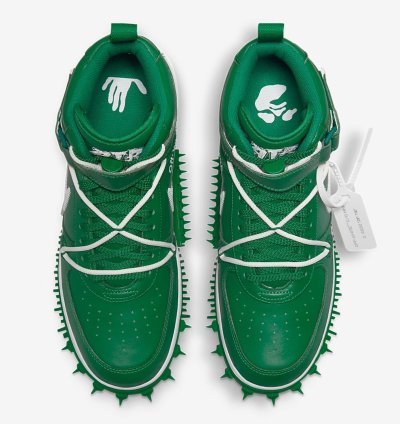 Air Force 1 Mid Sp Leather Pine Green White-white Dr0500-300