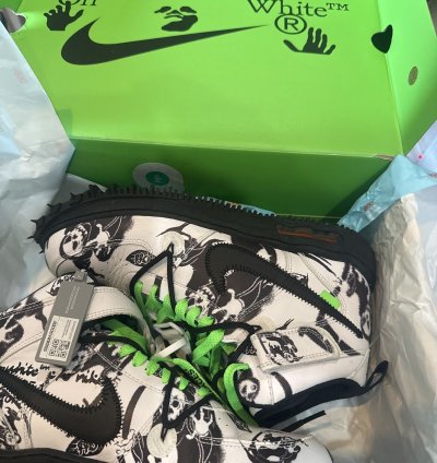 Air Force 1 Mid Sp Lthr Grim Reaper