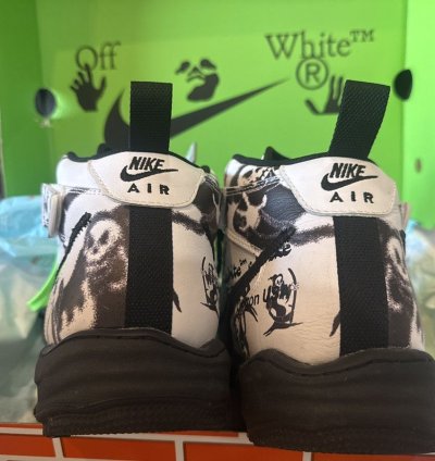 Air Force 1 Mid Sp Lthr Grim Reaper