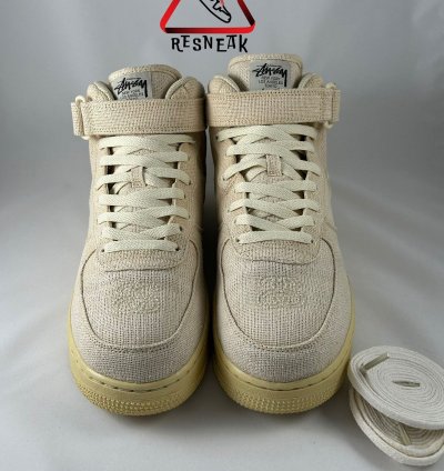 Air Force 1 Mid Stussy Fossil