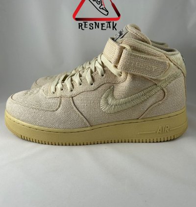 Air Force 1 Mid Stussy Fossil