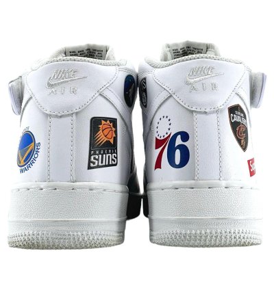 Air Force 1 Mid Supreme Nba White
