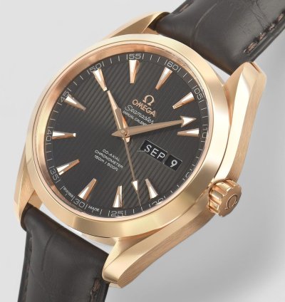 Omega Seamaster Aqua Terra Annual Calendar 18kt Rose Gold Men Watch