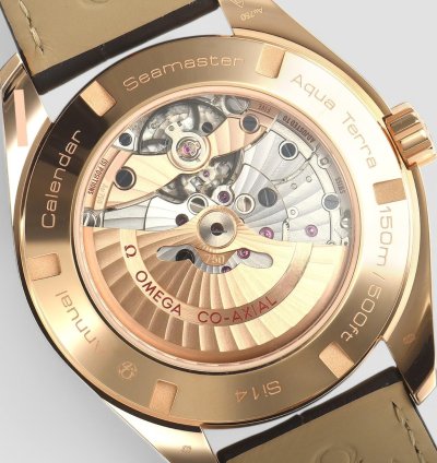 Omega Seamaster Aqua Terra Annual Calendar 18kt Rose Gold Men Watch