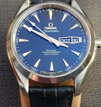 Omega Seamaster Aqua Terra Annual Calendar Oro Blanco Ed Lim
